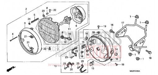 SCHEINWERFER (CB600F2) CB600F2 de 2002